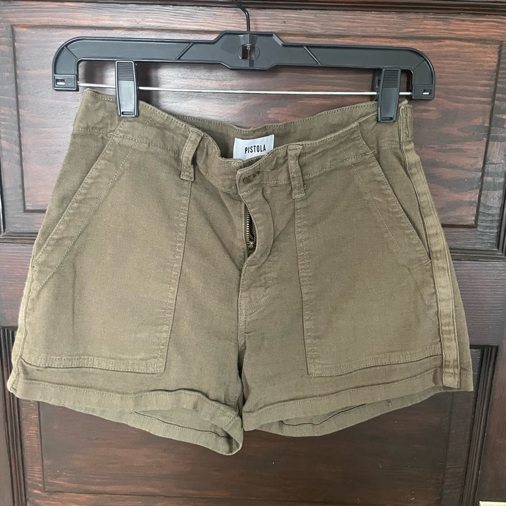 Pistola Olive Green Women's Cargo Shorts